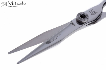 Mitzaki-YANAMI 5.5 ZOLL oder 6.0 ZOLL" , Ein Alleskönner in 440C Japan-PREMIUMSTAHL, schwarzer Schmuckstein in Swarovskifassung als Einstellschraube,inclusive Lederetui und Pflegemittel